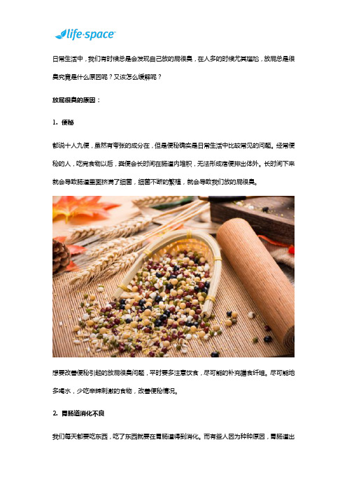 解决放屁很臭的原因,Life-Space益生菌粉能帮忙