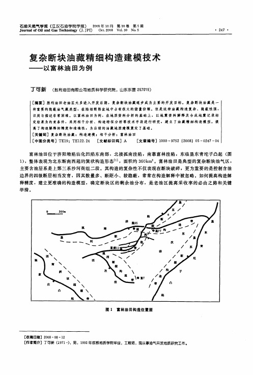 复杂断块油藏精细构造建模技术——以富林油田为例