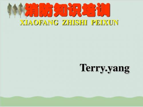 工厂消防安全培训教材PPT课件( 40页)