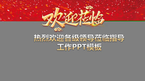 热烈欢迎各级领导莅临指导工作PPT模板(完整版)