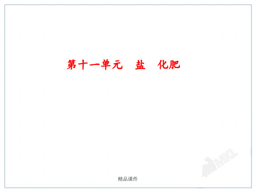 2014届中考化学一轮复习第11单元《盐 化肥》