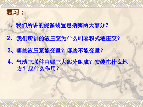 第三章 执行元件概论