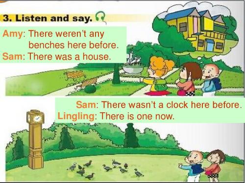 最新外研版(一起)小学英语五年级上册Module 1《Unit 2 There are tall trees now》公开课课件4