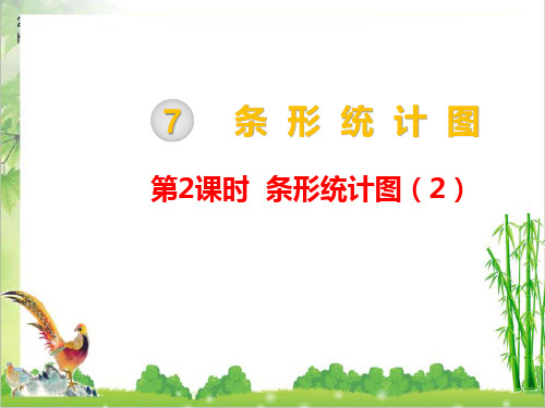 人教四年级数学上册 一格代表2个单位的条形统计图课件连连推荐课件