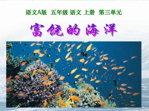 (语文A版)五年级语文上册课件_富饶的海洋_1