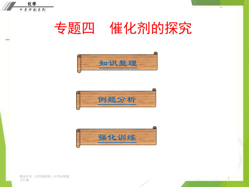 2020-2021学年衡水中学(化学教研组)中考冲刺复习汇编(化学)专题四  催化剂的探究(全国通用)
