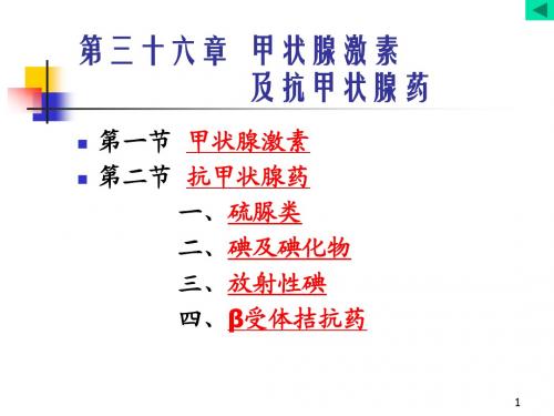甲状腺激素及抗甲状腺药-【精选课件】