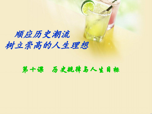 哲学与人生第十课历史规律与人生目标课件11