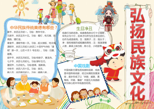 弘扬民族文化2-民族电子小报word