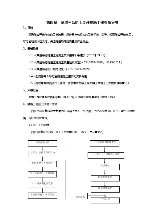 3)作业指导书(隧道三台阶七步开挖篇)