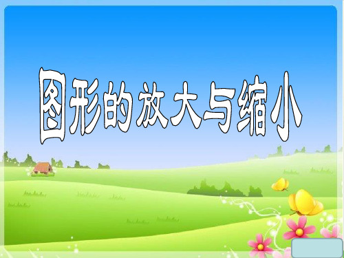 六年级上数学- 图形的放大与缩小-浙教版PPT课件(14张)