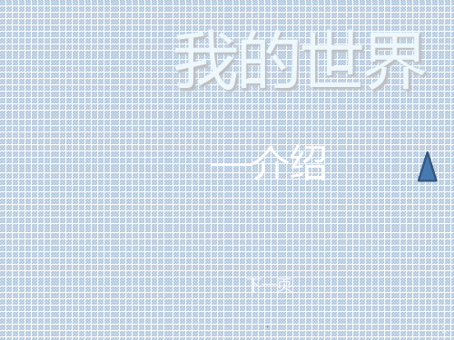 我的世界PPT课件