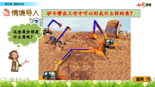 青岛版五年制小学数学三下-教学课件5.3 角的分类