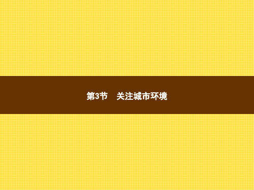 北师大版八年级下册生物 24.3关注城市环境 课件 (共10张PPT)