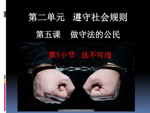 第五课-做守法的公民-法不可违