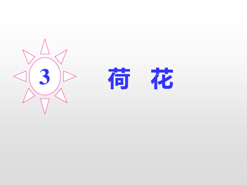 语文课件;3荷花第二课时(共34张PPT)(完美版课件)