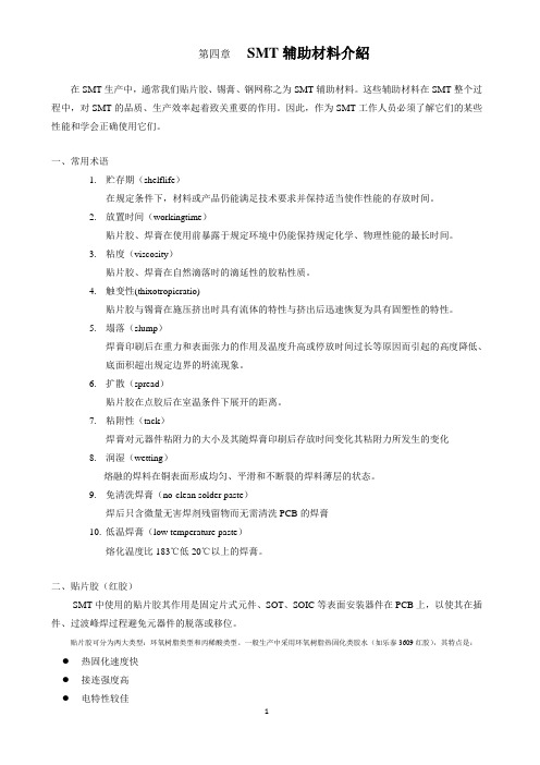 SMT辅助材料介绍