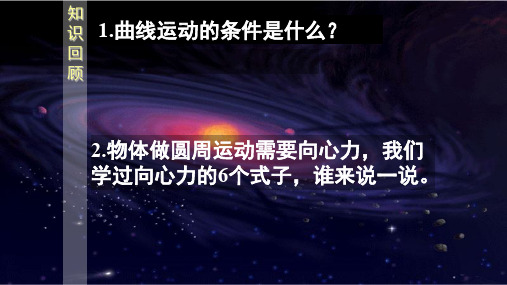 人教版高中物理必修二第六章万有引力与航天第二节太阳与行星间的引力教学课件 (共19张PPT)