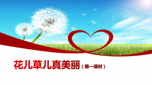 部编版道德与法治一年级下册花儿草儿真美丽精品PPT课件