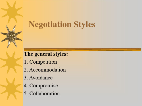negotiating style