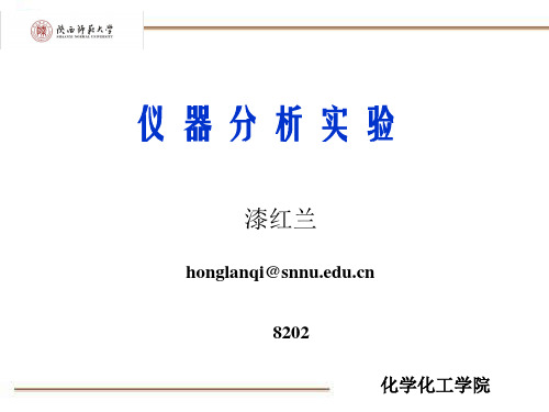 仪器分析实验
