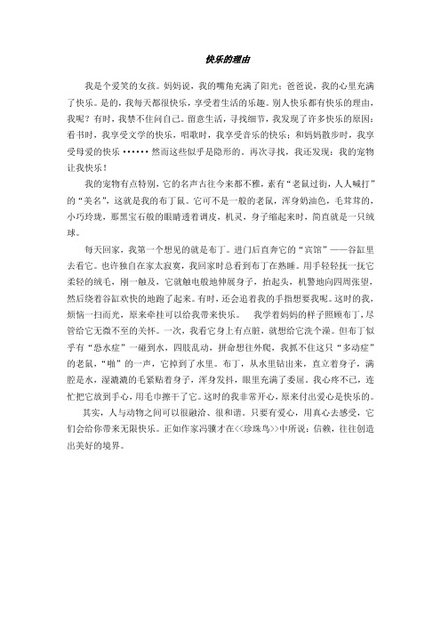 快乐的理由