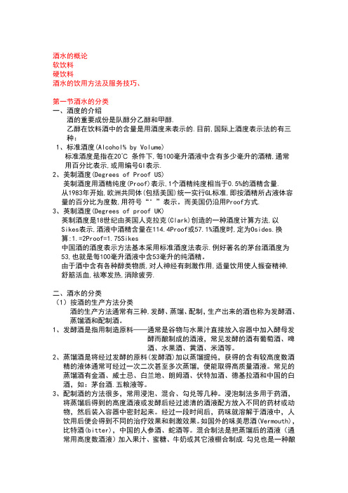 酒吧实用酒水知识