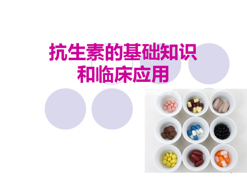 抗生素的基础知识和临床应用2PPT课件