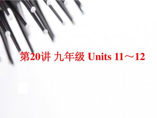 (人教版)中考英语总复习夯实基础：九年级 Units 11～12(83页)