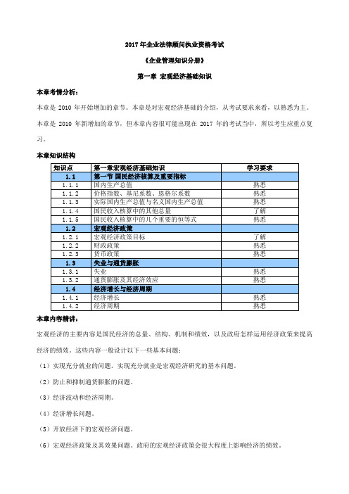 最新企业法律顾问真题及精品复习资料2017年企业法律顾问执业资格考试