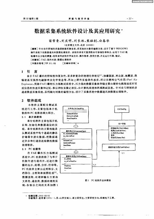数据采集系统软件设计及其应用研究