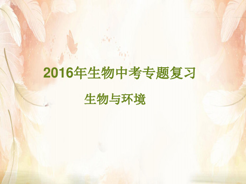 生物与环境PPT课件13 北师大版