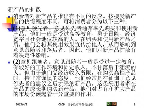 Ch09 竞争性营销战略