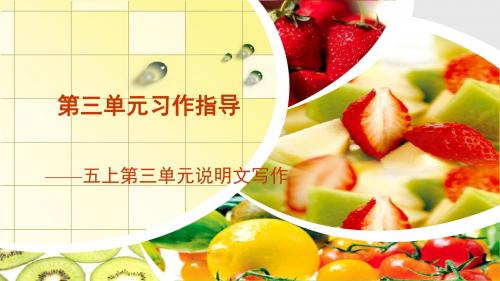 五年级上册第三单元作文(完美版)