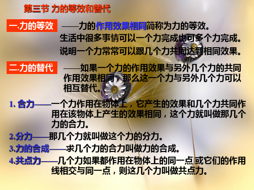 力的等效替代ppt教学课件(1)