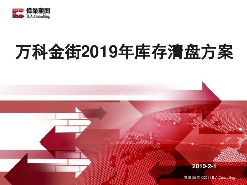 万科金街2019年库存清盘营销方案
