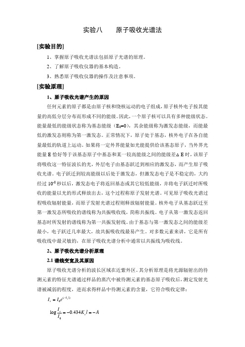 实验课-原子吸收法