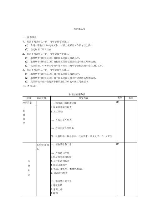 《酒店培训--客房部服务标准.doc》