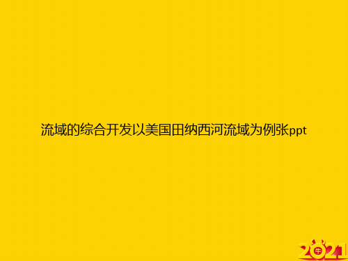 流域的综合开发以美国田纳西河流域为例张pptppt正式完整版