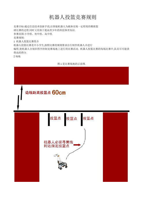 机器人投篮竞赛规则