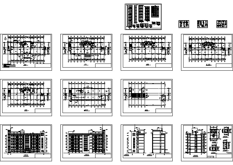 公司办公楼建筑设计全套CAD图纸