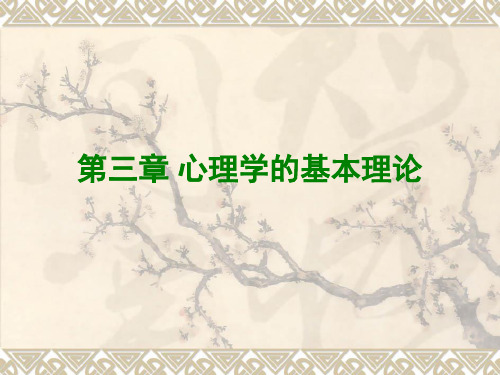 3.第三章 心理学的基本理论