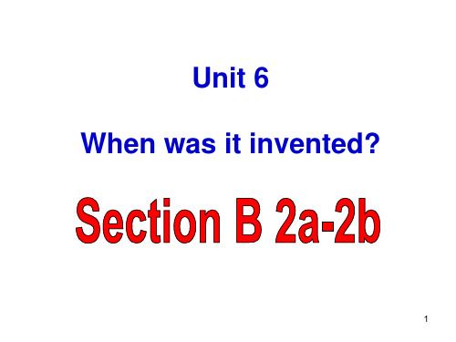 Unit6 SectionB reading 课件人教版新目标英语 九年级全一册