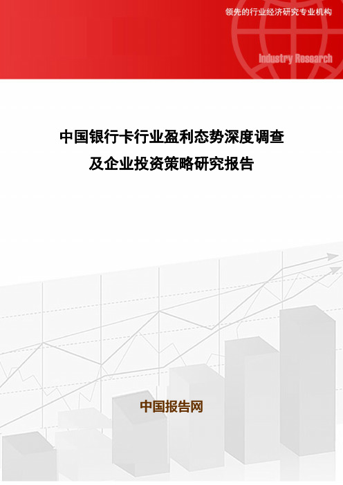 中国银行卡行业盈利态势深度调查及企业投资策略研究报告