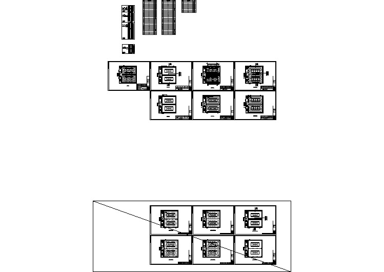 某地区大学体育馆cad布灯全套图纸