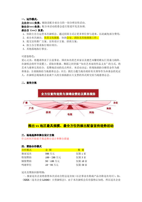 演唱会方案