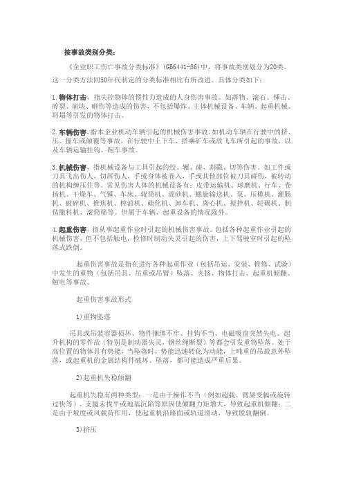 20种伤害类型
