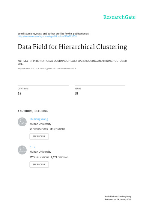 JDWM-4-3-WangSL-DataFieldsForHierarchicalClustering - paper