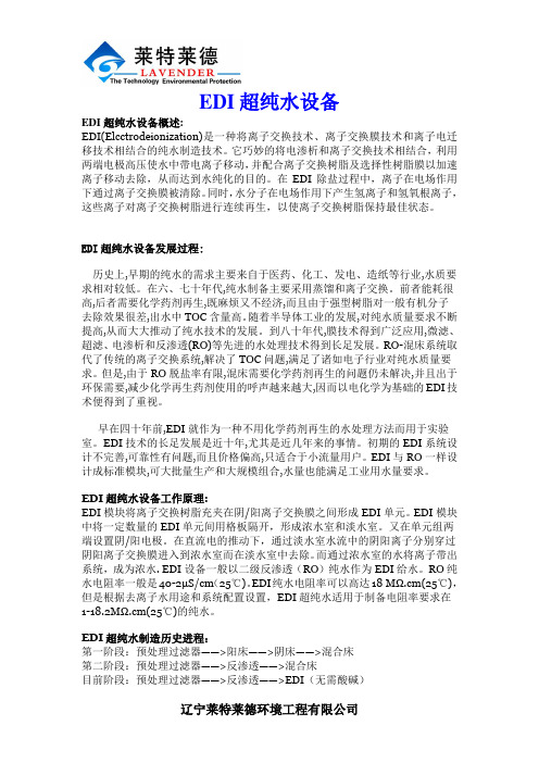 EDI超纯水设备