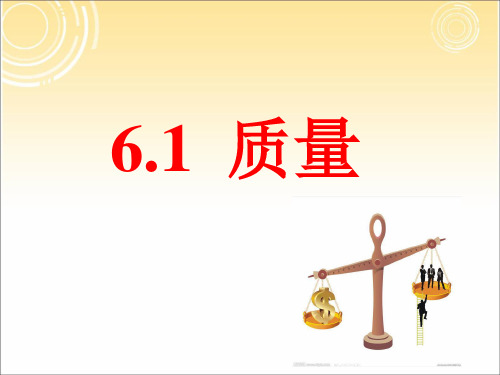 人教版八年级物理上6.1质量课件(共19张PPT)
